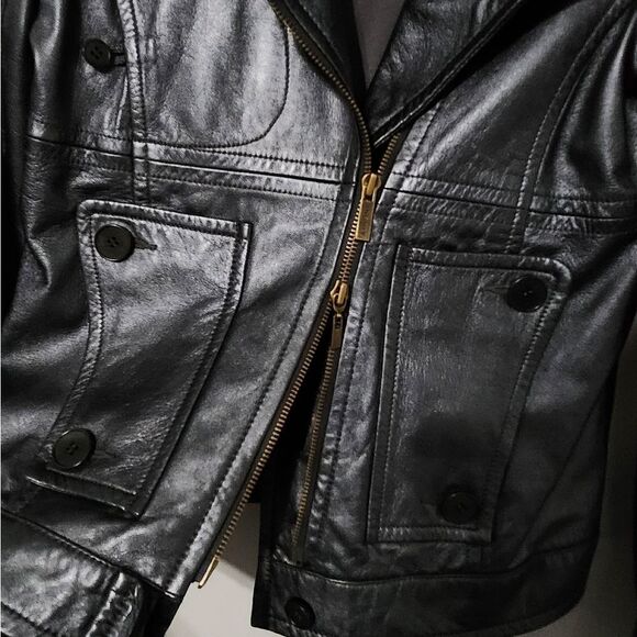 Theory Leather Jacket Size 2 - Picture 9 of 11